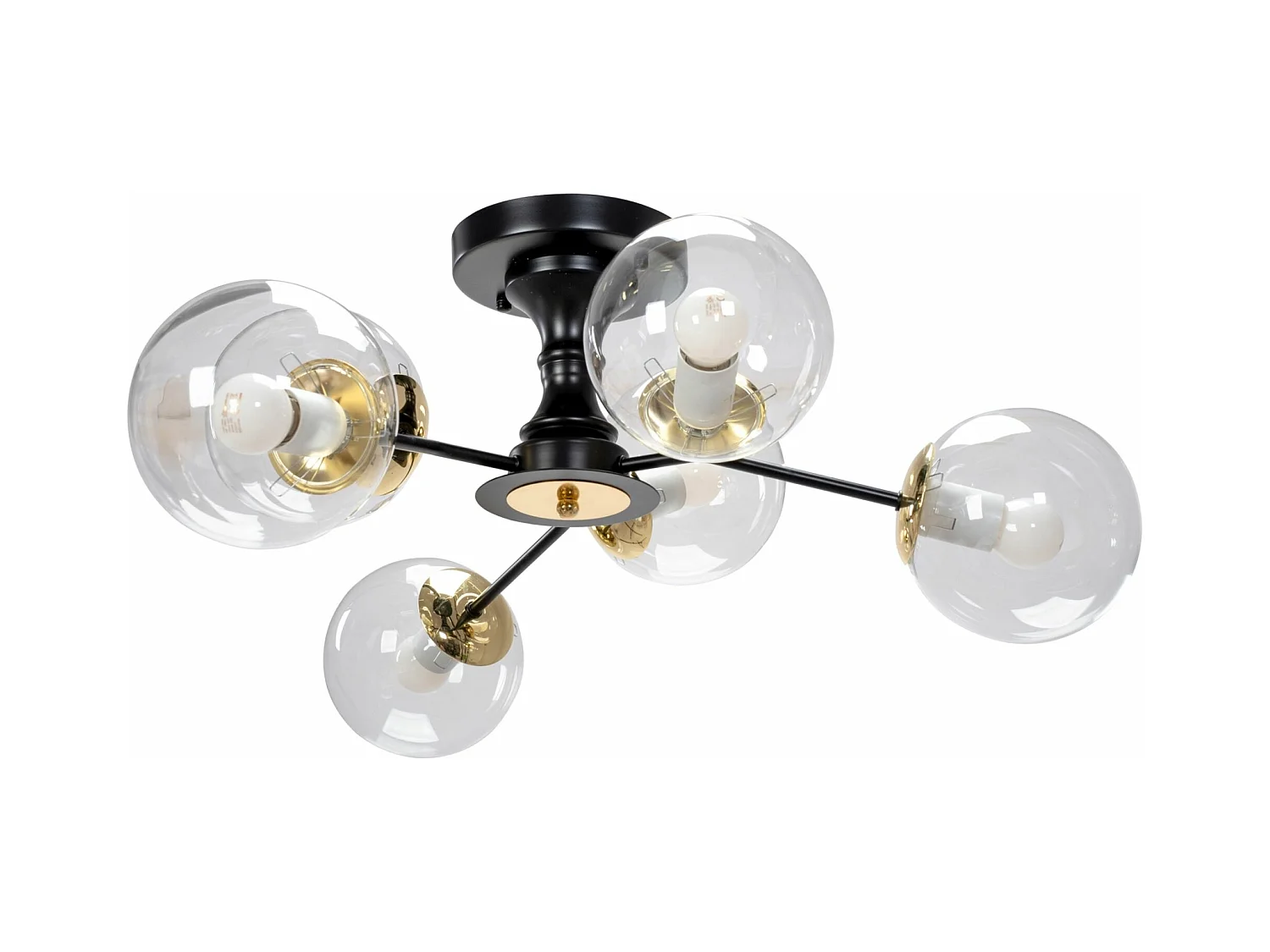 Lampe Toolight App1134-6C Black Gold