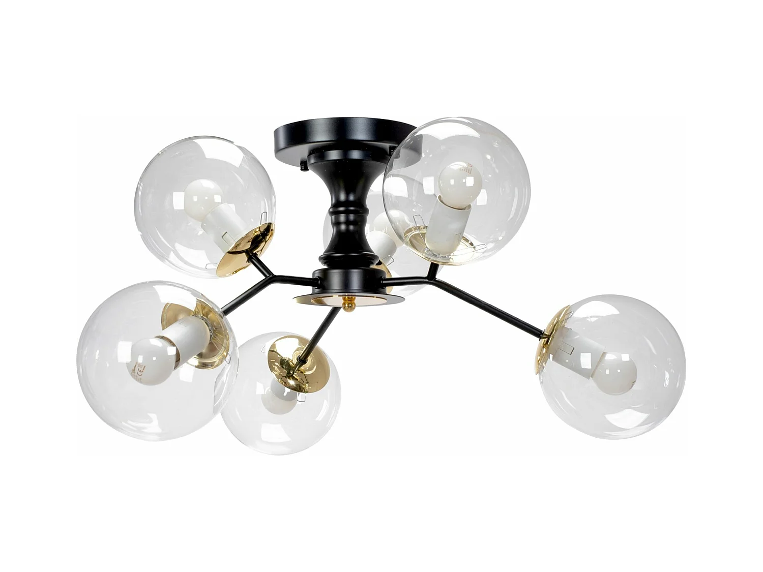 Lampe Toolight App1134-6C Black Gold