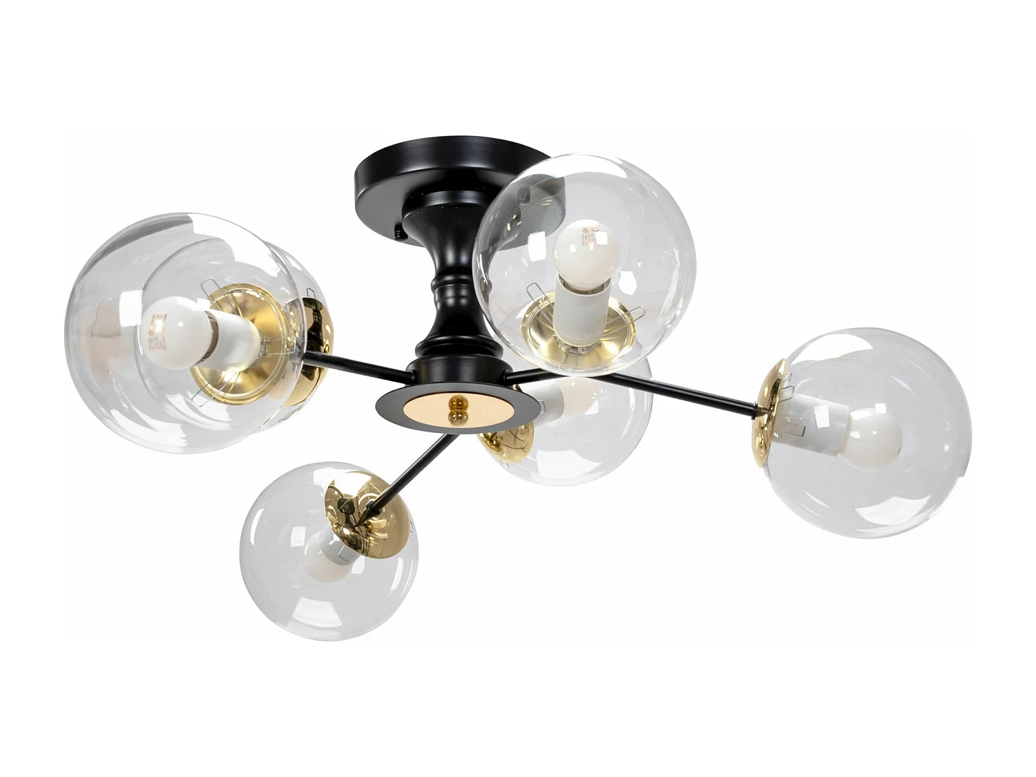 Lampe Toolight App1134-6C Black Gold