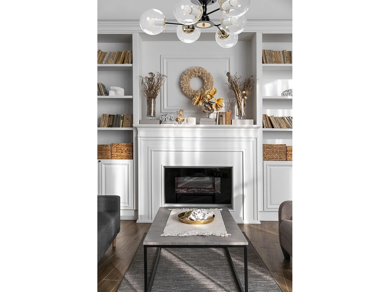 Lampe Toolight App1134-6C Black Gold