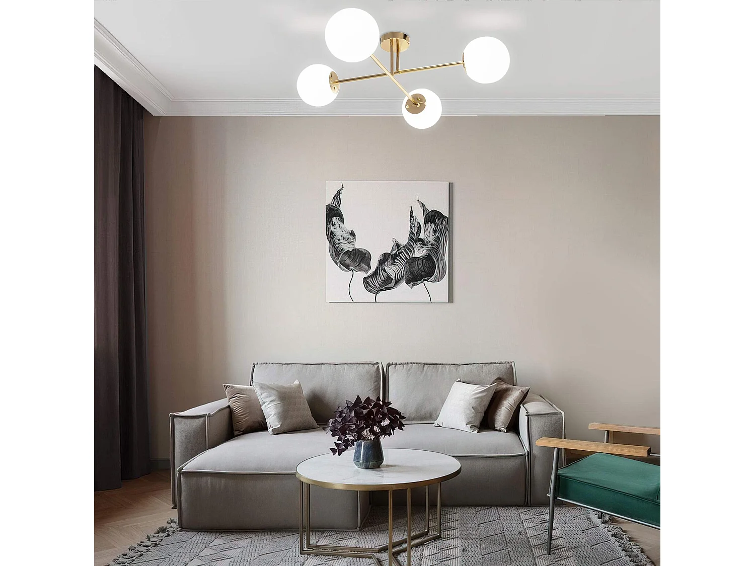 Lampe Toolight App1248-4Cp Gold