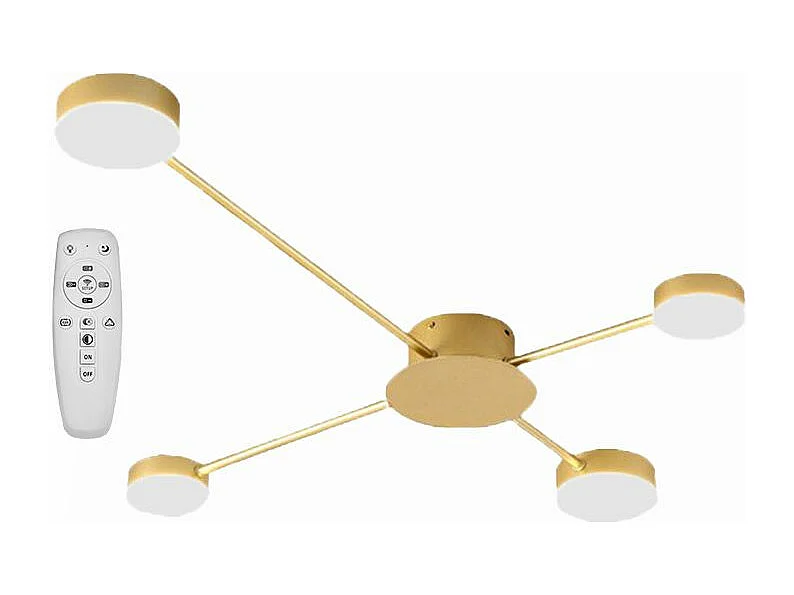 Lâmpada De Teto Toolight Led App520-4C Gold