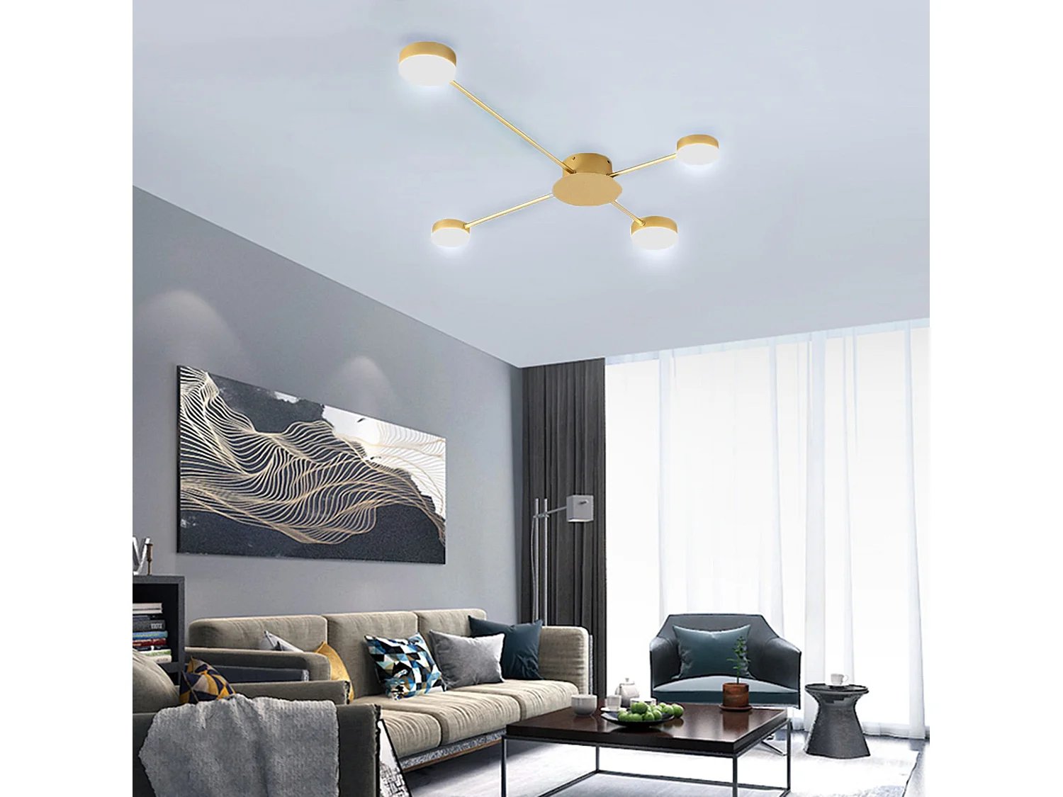 Lampe Toolight Led App520-4C Gold