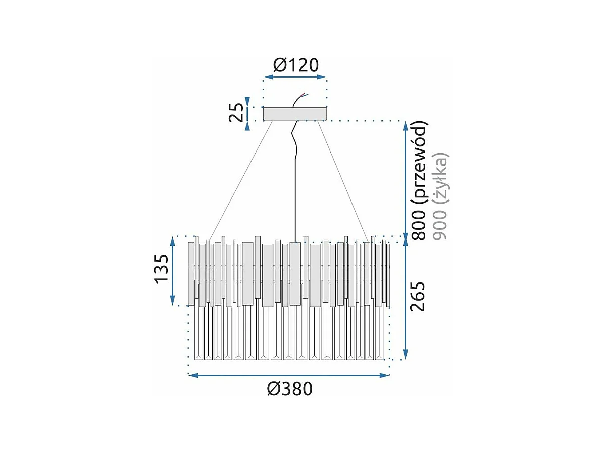 Deckenleuchte Toolight App601-C Gold