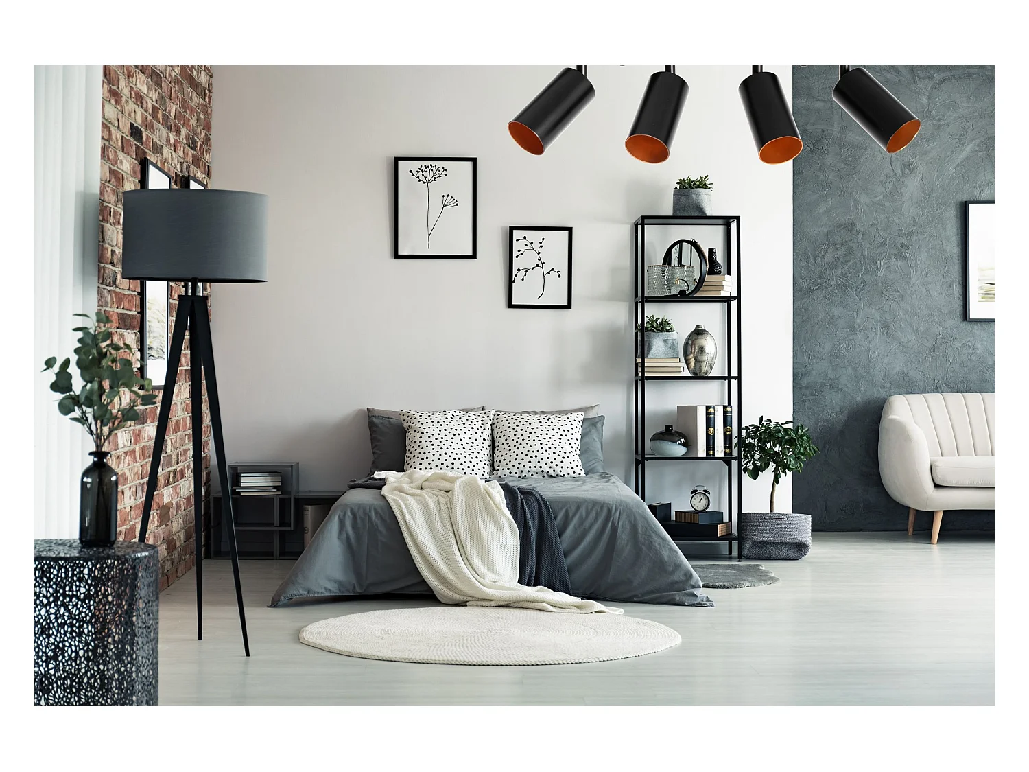 Lampe Toolight App940-4C Black