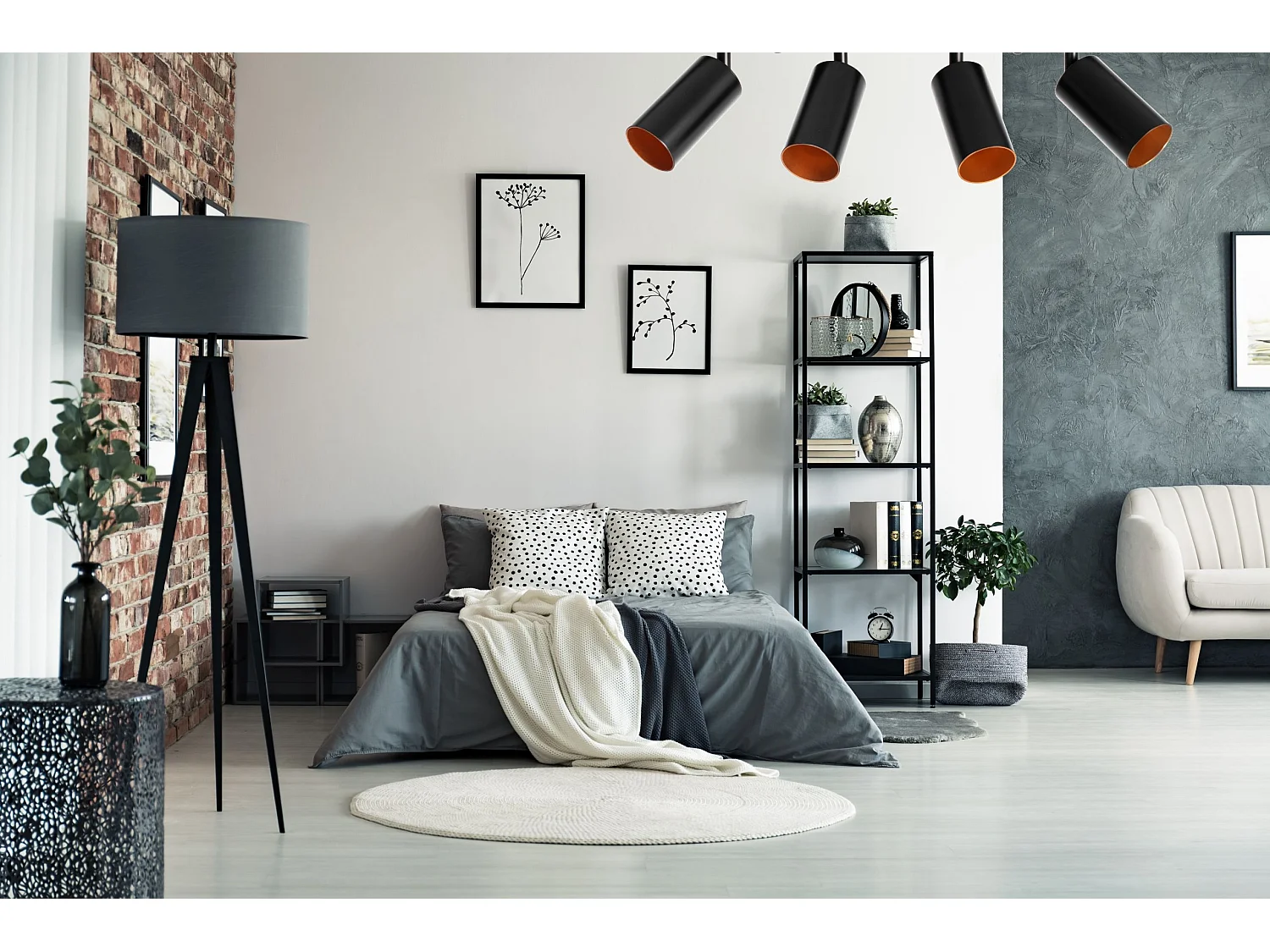 Lampe Toolight App940-4C Black