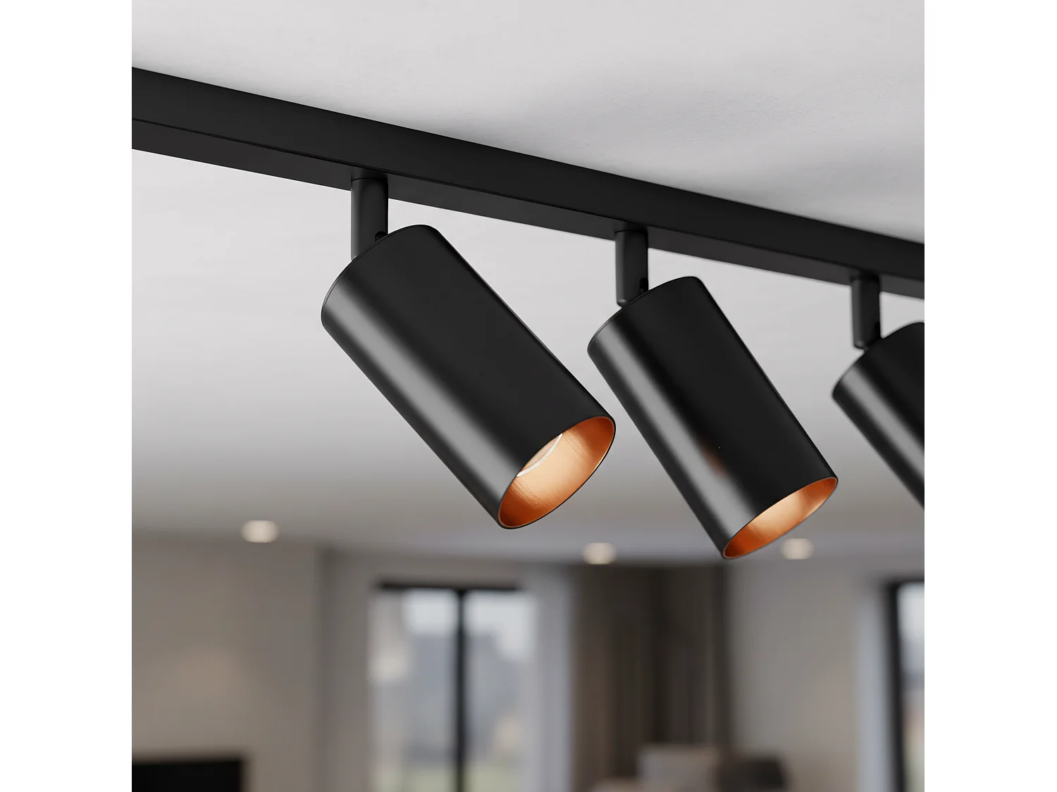 Lampada Da Soffitto Toolight App940-4C Black