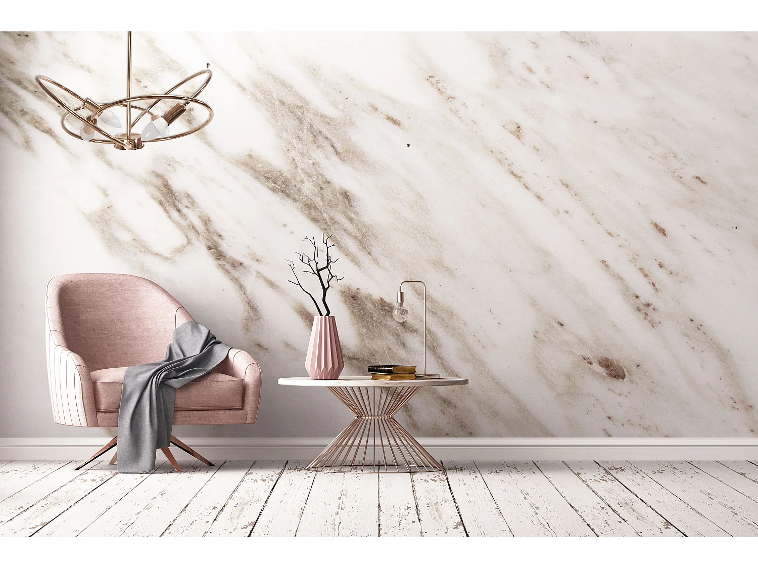 Lampe Toolight App1092-4C Rose Gold