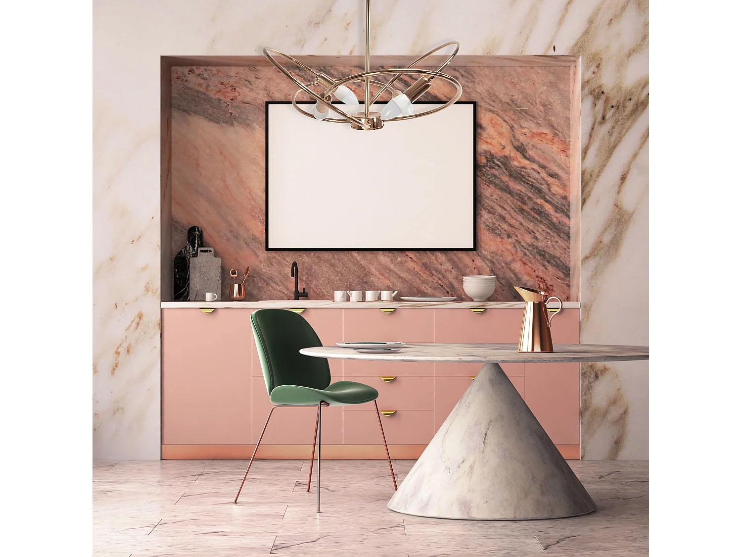 Lampe Toolight App1092-4C Rose Gold