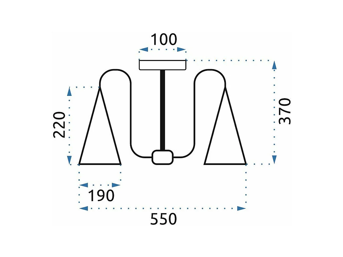 Lampe Toolight App605-3C Black