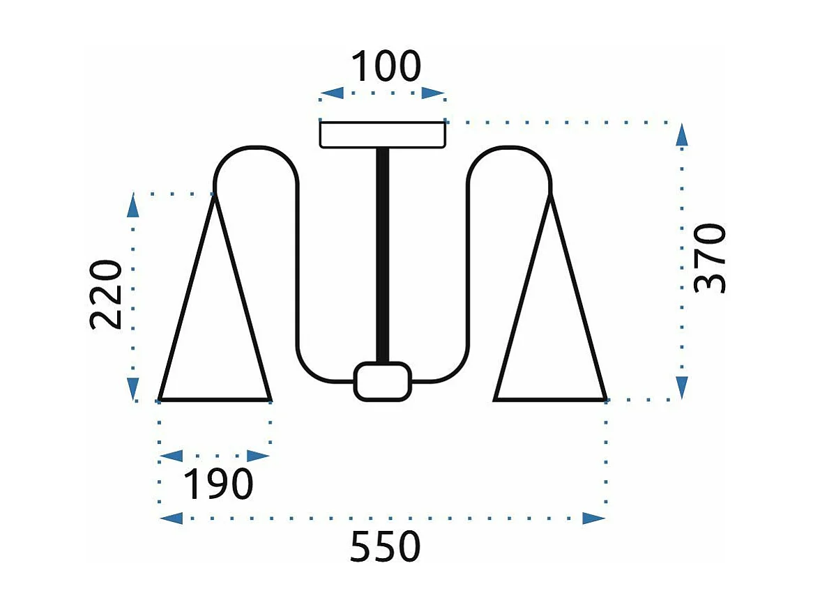 Lampe Toolight App605-3C Black