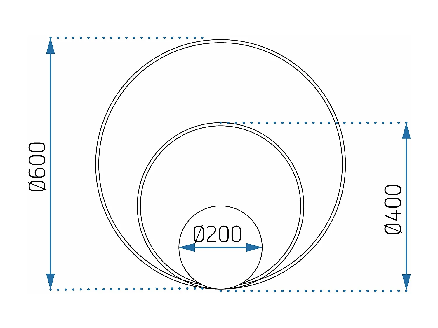 Lampe Toolight App803-C 60Cm Gold