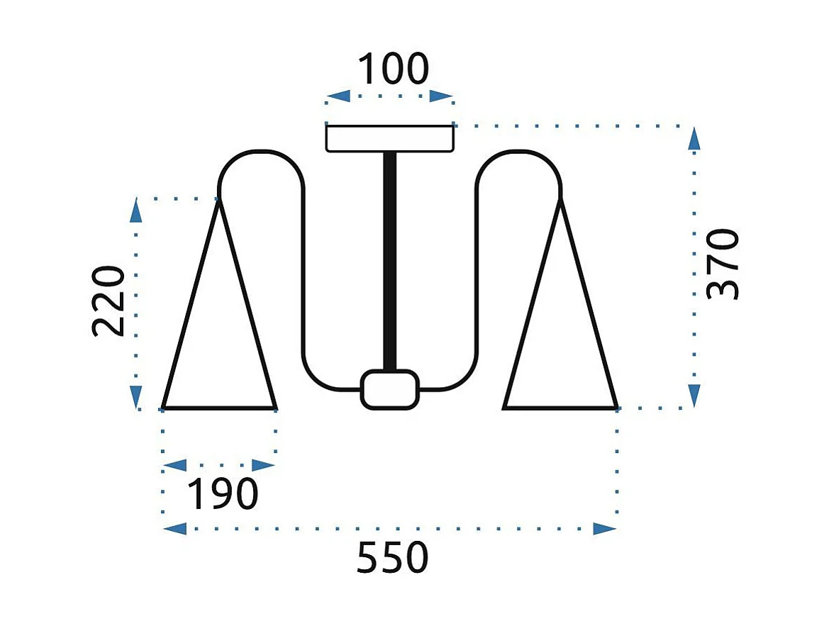 Lampe Toolight App607-5C Black