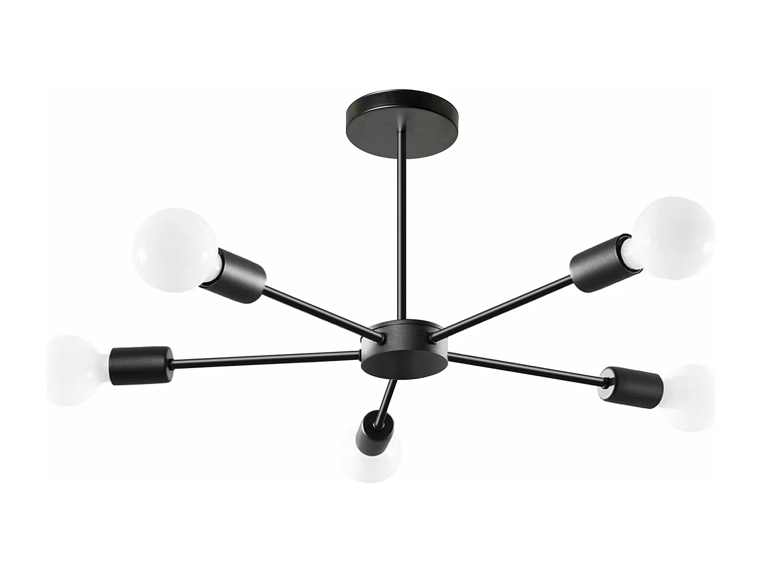 Lámpara De Techo Toolight App1024-5Cp Black