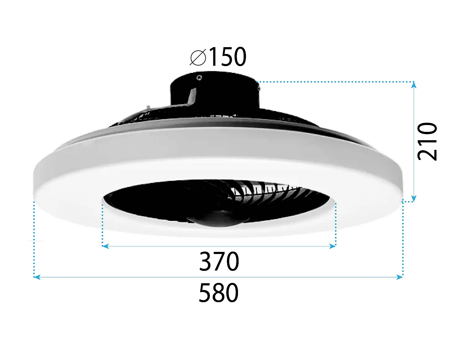 Lampe Toolight App1552-C Black