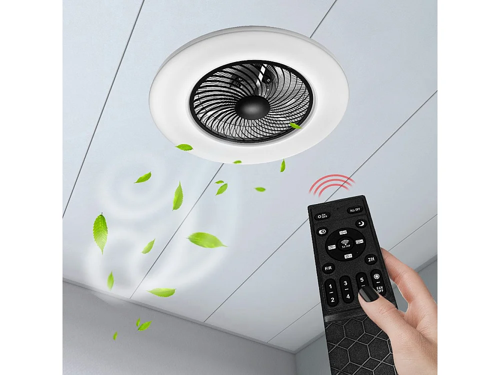 Lâmpada De Teto Toolight App1552-C Black