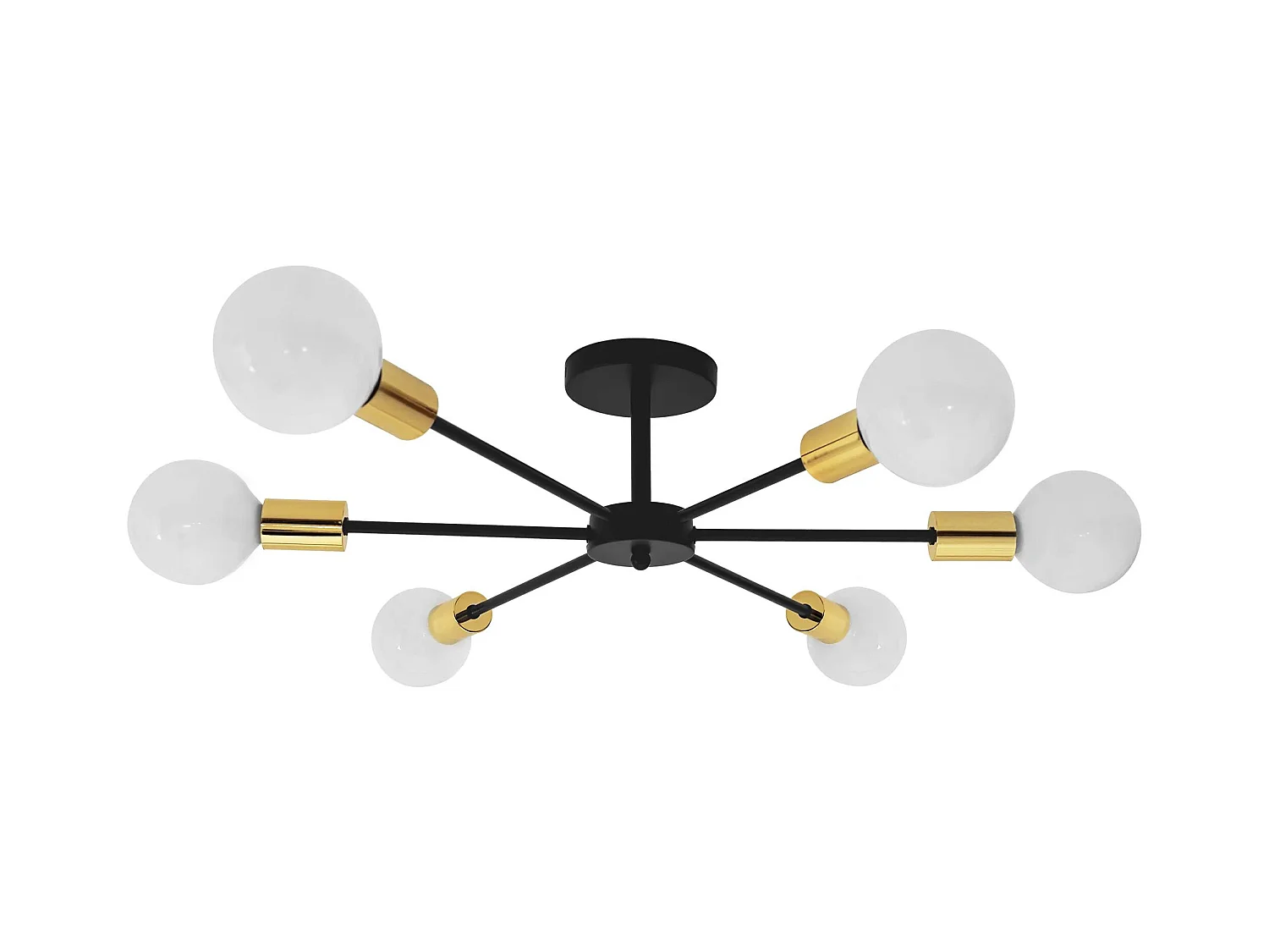 Lampe Toolight App501-6C Black Gold