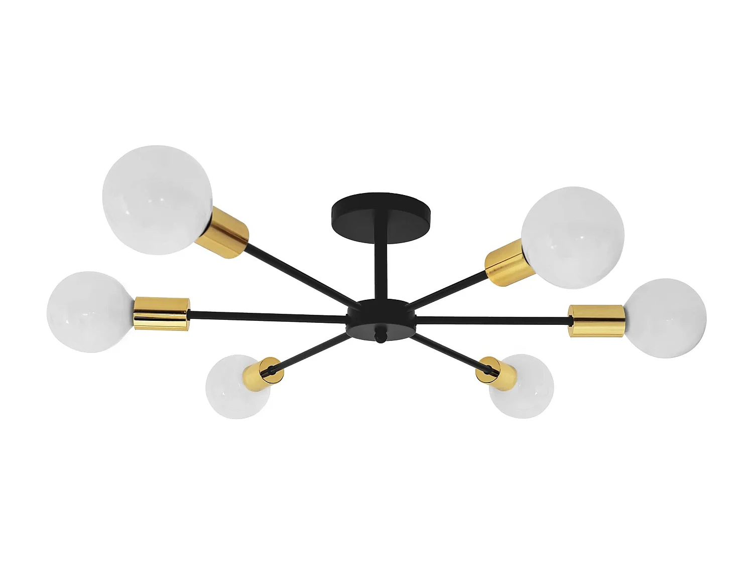 Lampe Toolight App501-6C Black Gold