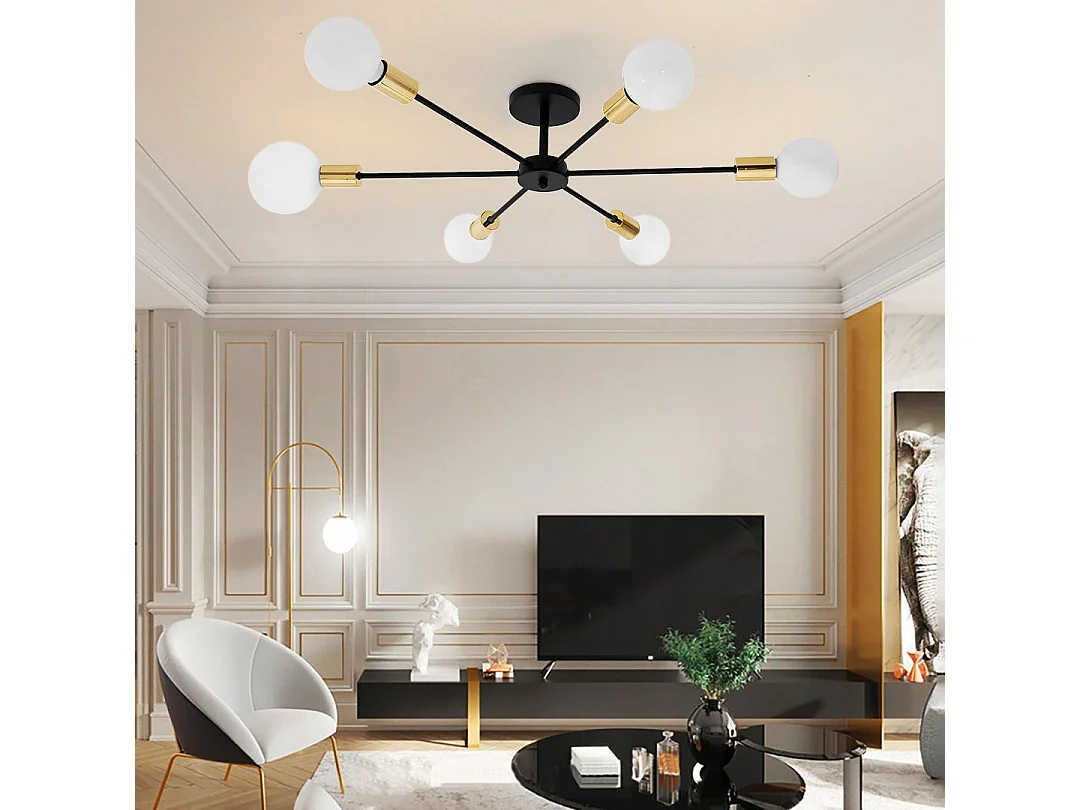 Lampe Toolight App501-6C Black Gold