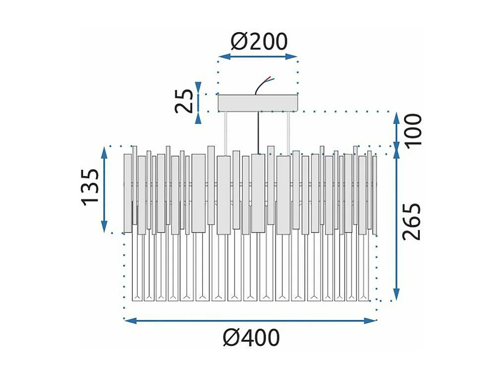 Lampe Toolight App1480-1C Chrome