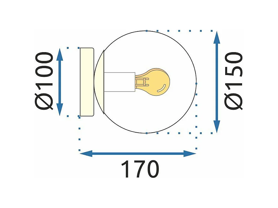 Deckenleuchte Toolight App1156-1C Gold