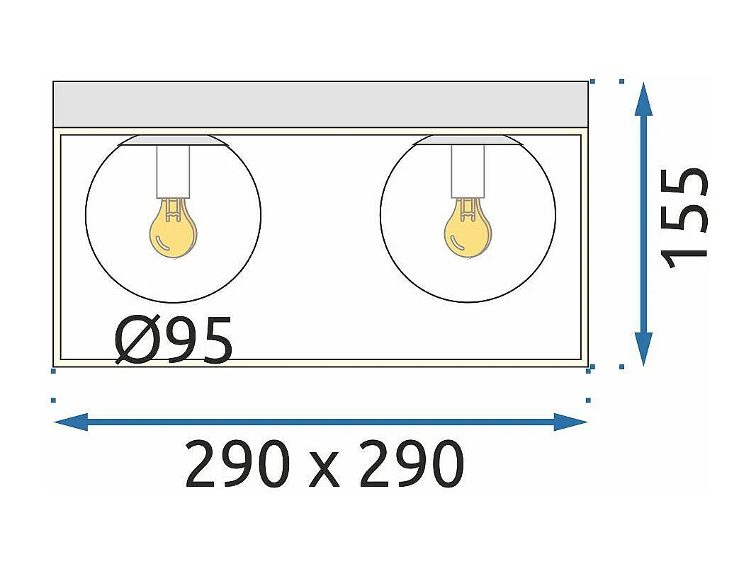 Lampe Toolight App1168-4C Gold