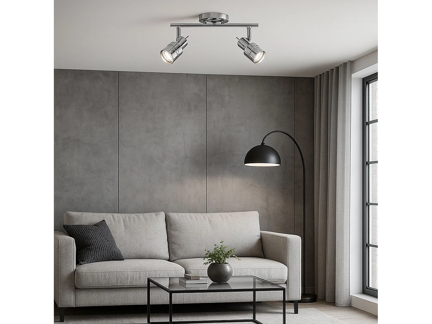 Deckenleuchte Toolight App746 Grey