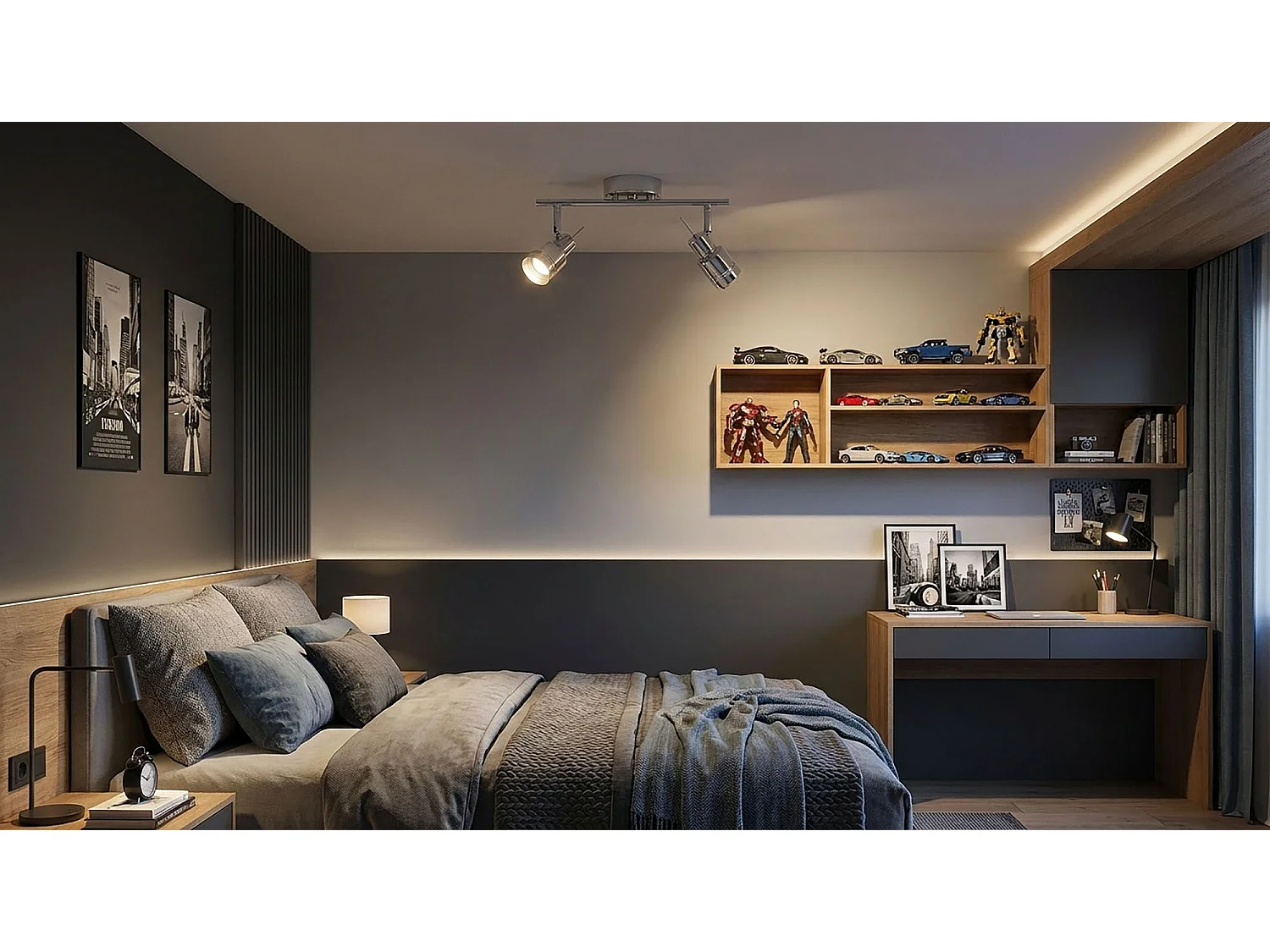 Deckenleuchte Toolight App746 Grey