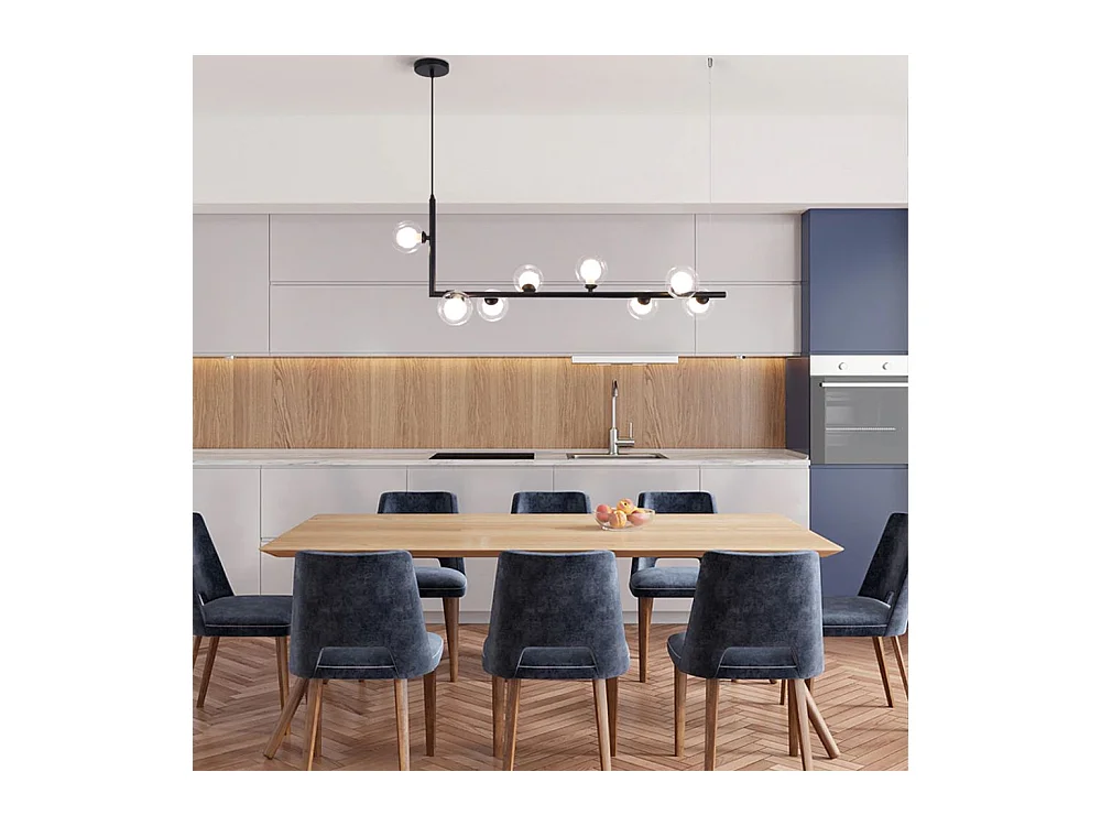 Lâmpada De Teto Toolight App754-8Cp Black