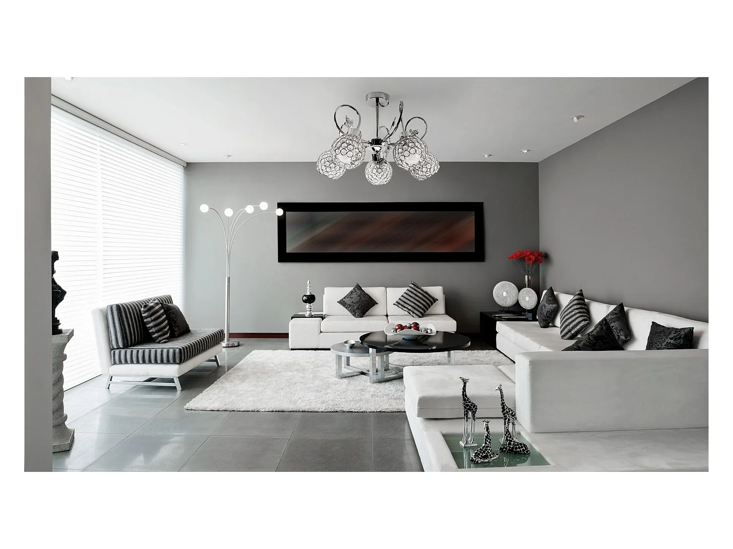 Plafonnière Toolight App636-5C Grey