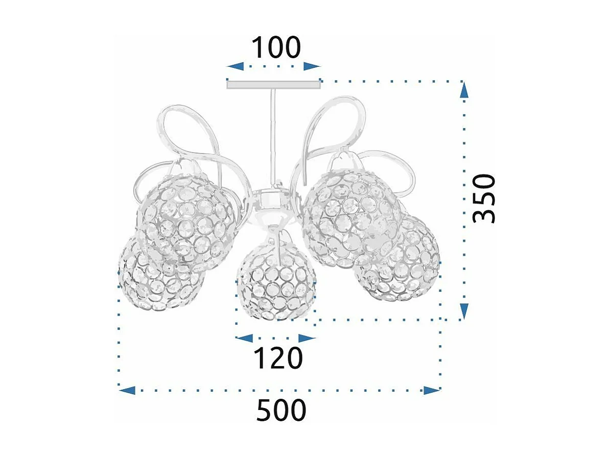 Lampe Toolight App636-5C Grey