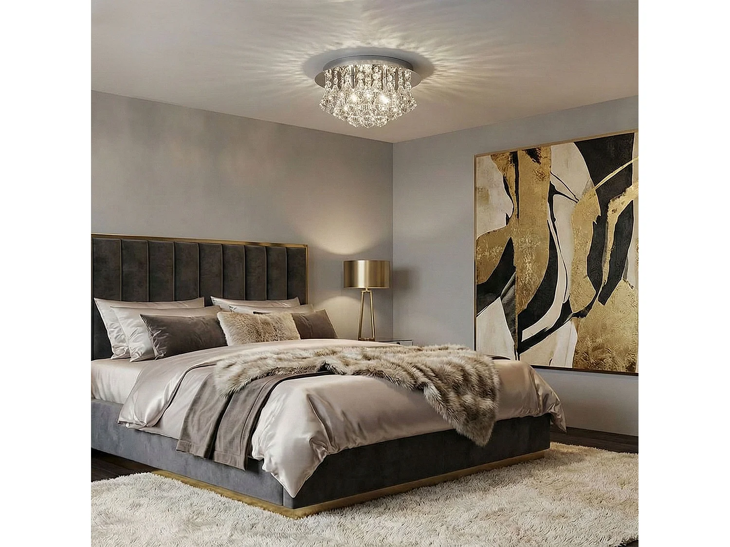 Toolight APP1039-C loftlampe krom 25X25X14,5CM