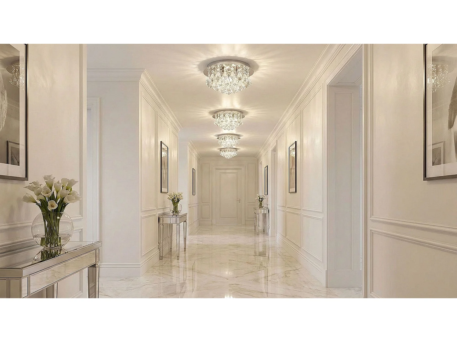 Toolight APP1039-C loftlampe krom 25X25X14,5CM