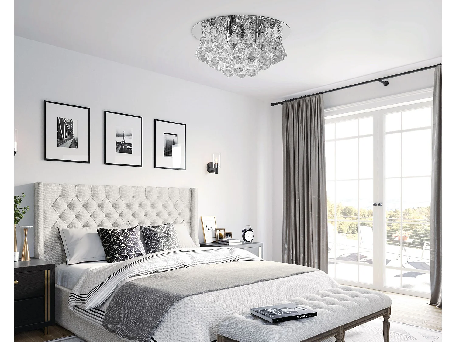 Toolight APP1039-C loftlampe krom 25X25X14,5CM
