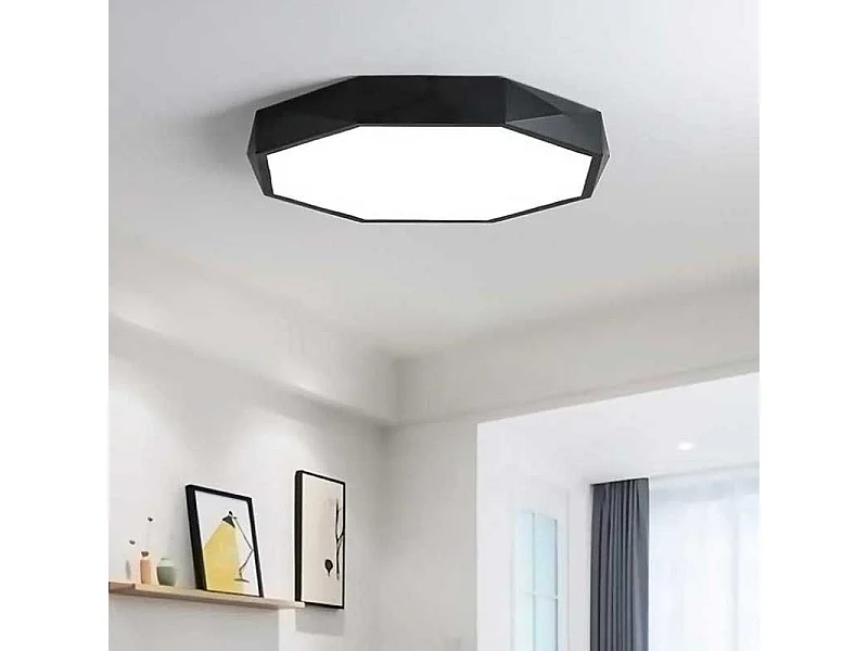 Lâmpada De Teto Toolight App862-C Diamond 40Cm Black