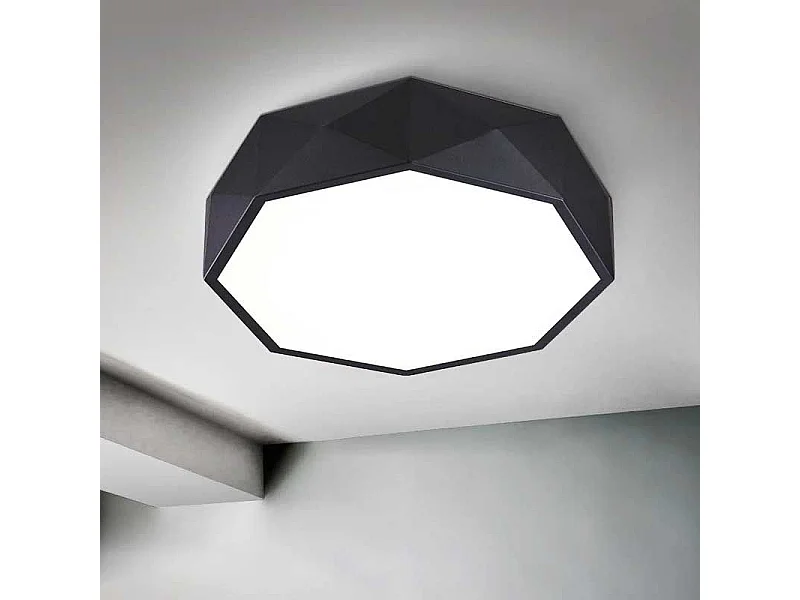 Lâmpada De Teto Toolight App862-C Diamond 40Cm Black