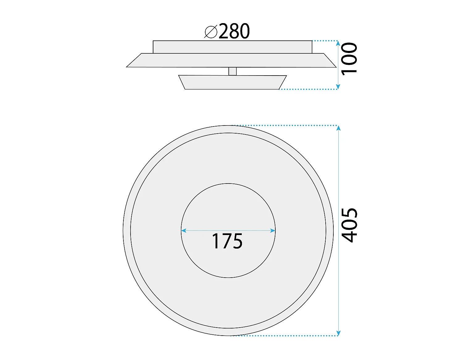 Lampe Toolight Led App1459 40Cm White