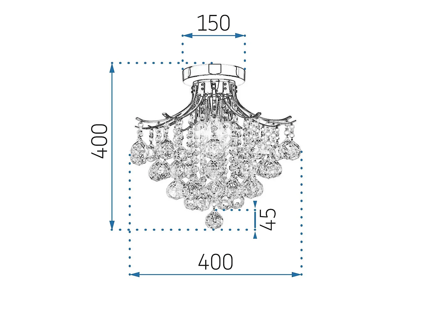 Lampe Toolight App784-3C Grey