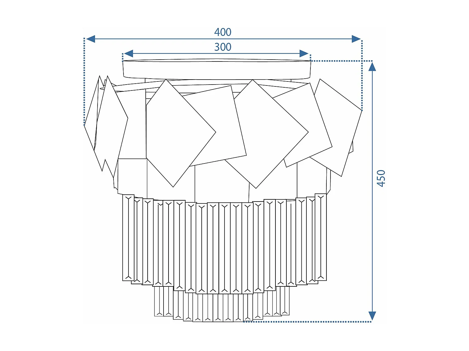 Lampe Toolight App1309-C Gold