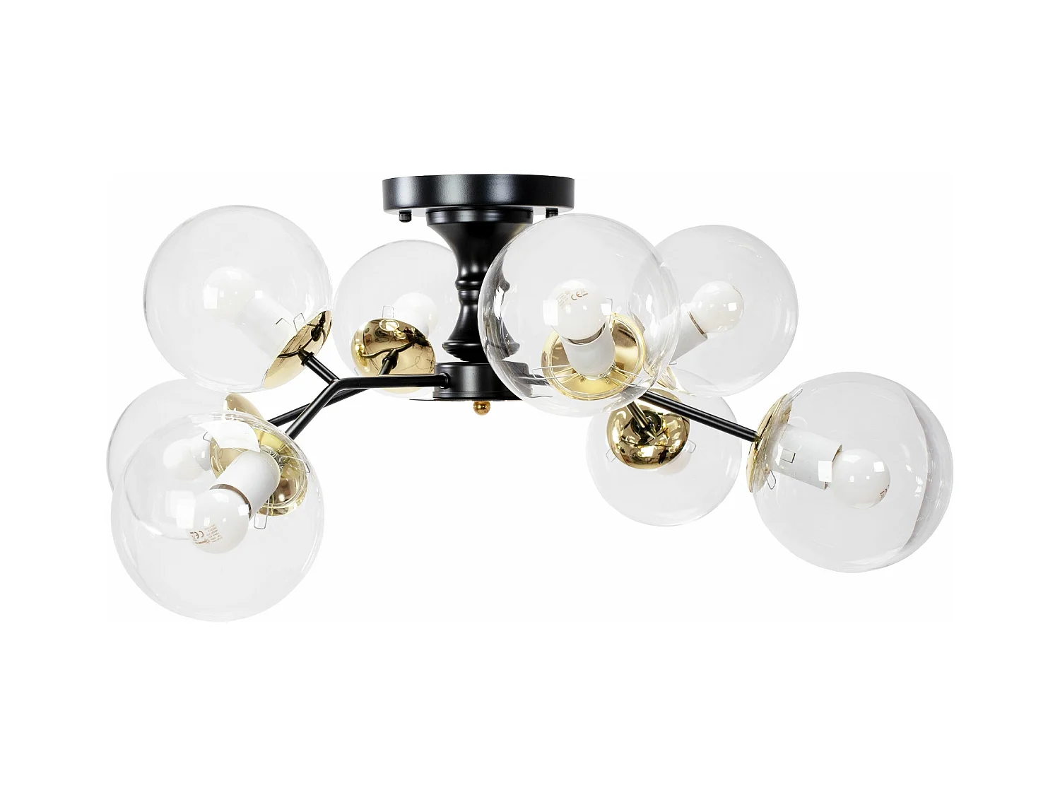 Lampe Toolight App1135-8C Black Gold