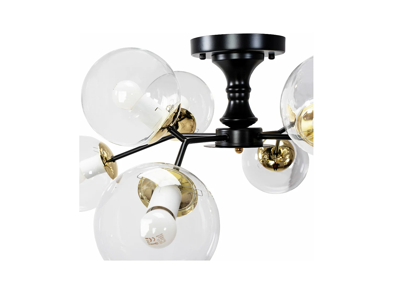 Lampe Toolight App1135-8C Black Gold