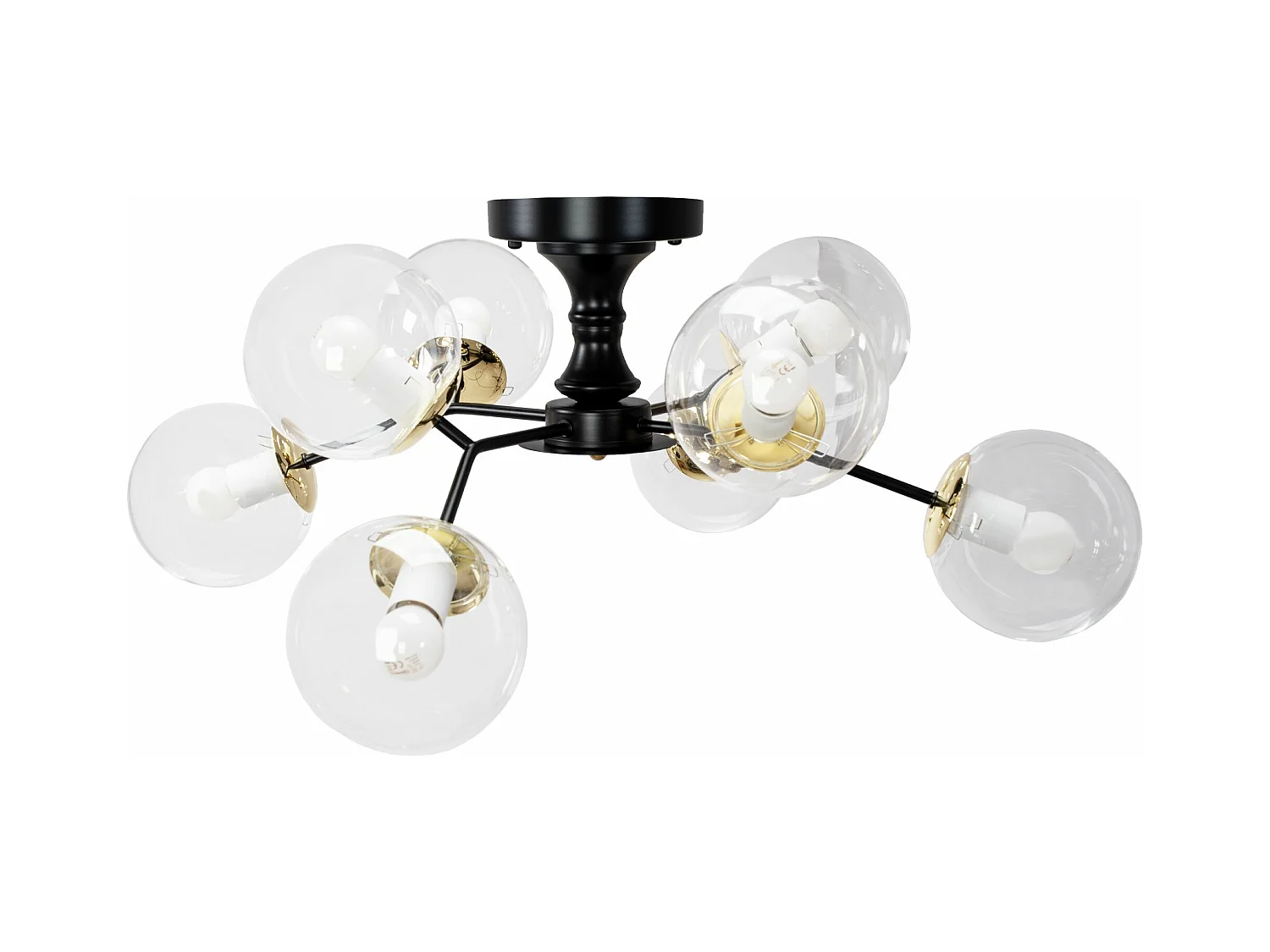 Lampe Toolight App1135-8C Black Gold