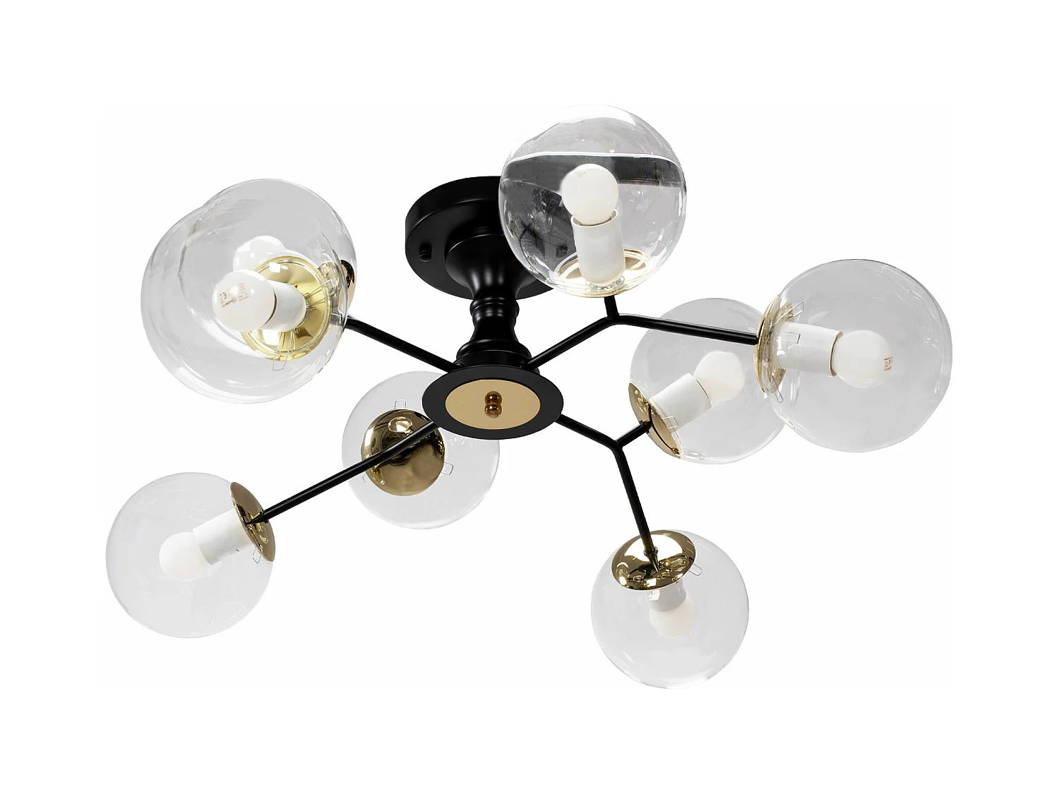 Lampe Toolight App1135-8C Black Gold