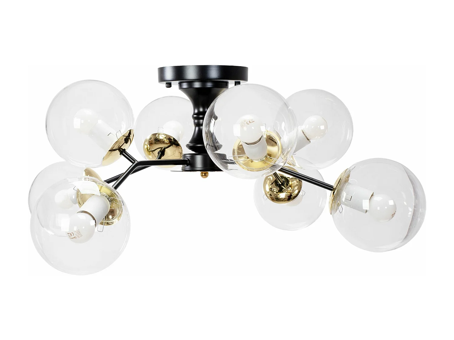 Lampe Toolight App1135-8C Black Gold