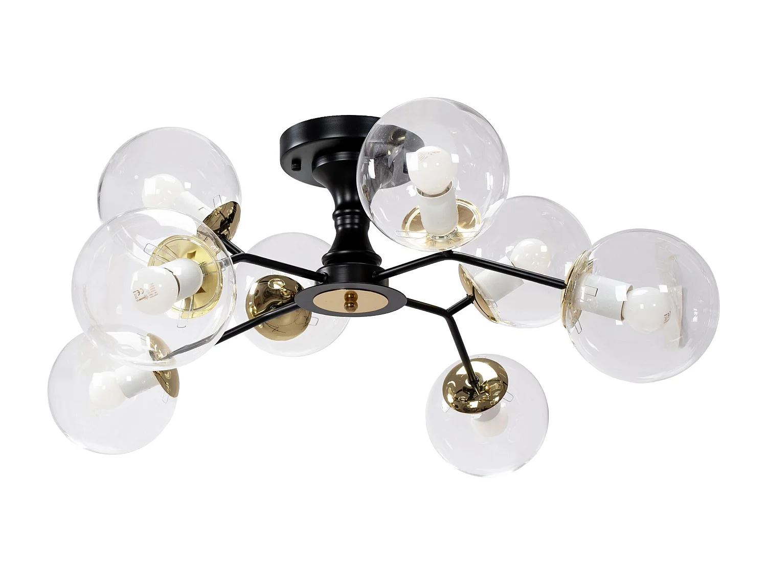 Lampe Toolight App1135-8C Black Gold