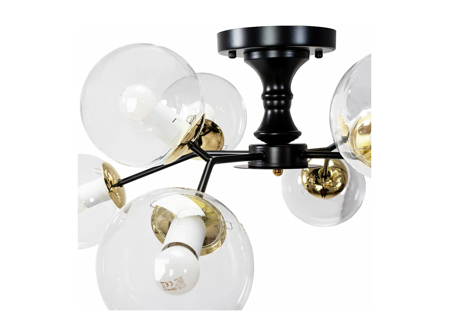 Lampe Toolight App1135-8C Black Gold