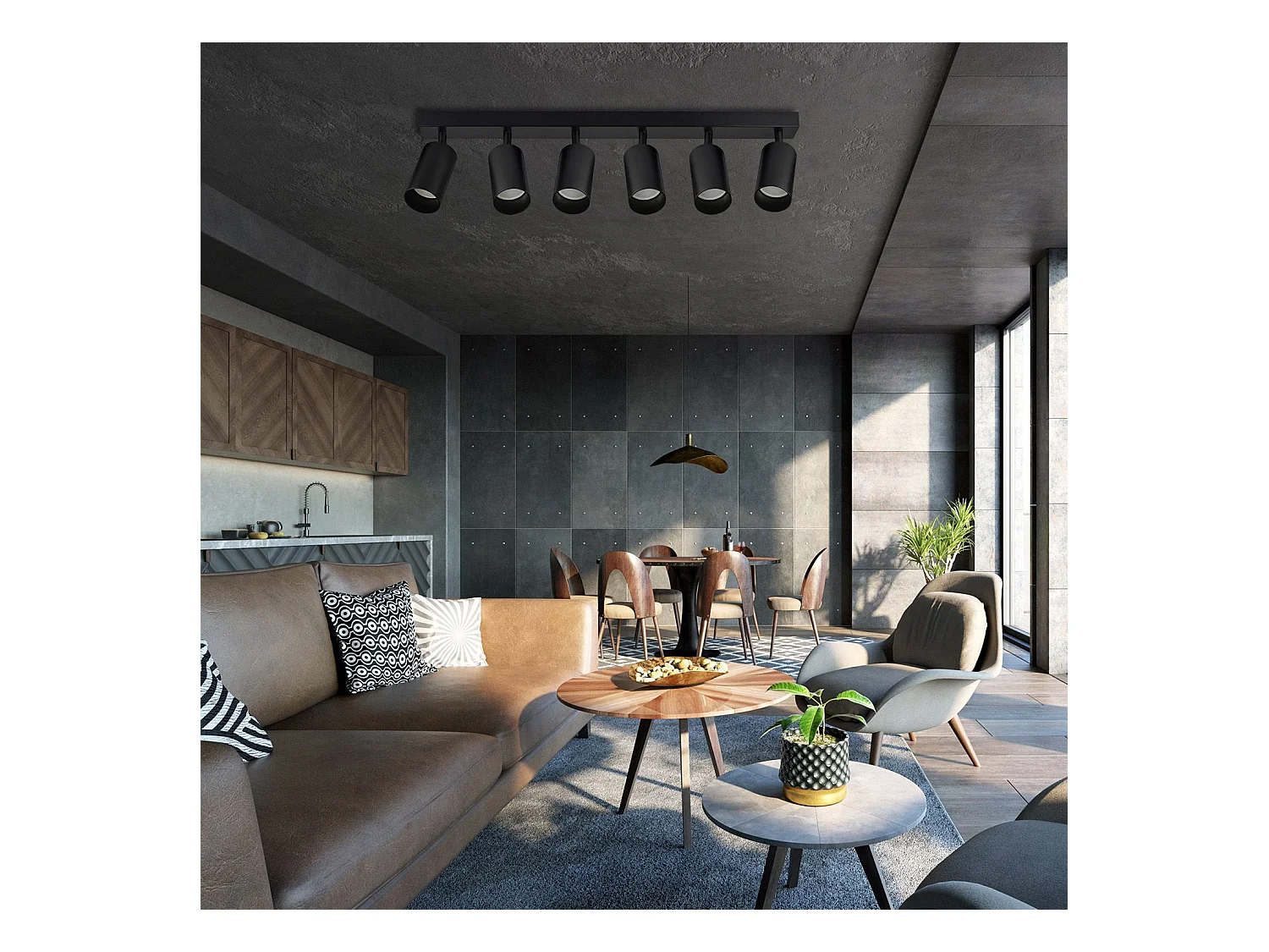 Lampe Toolight App1242-6C Black