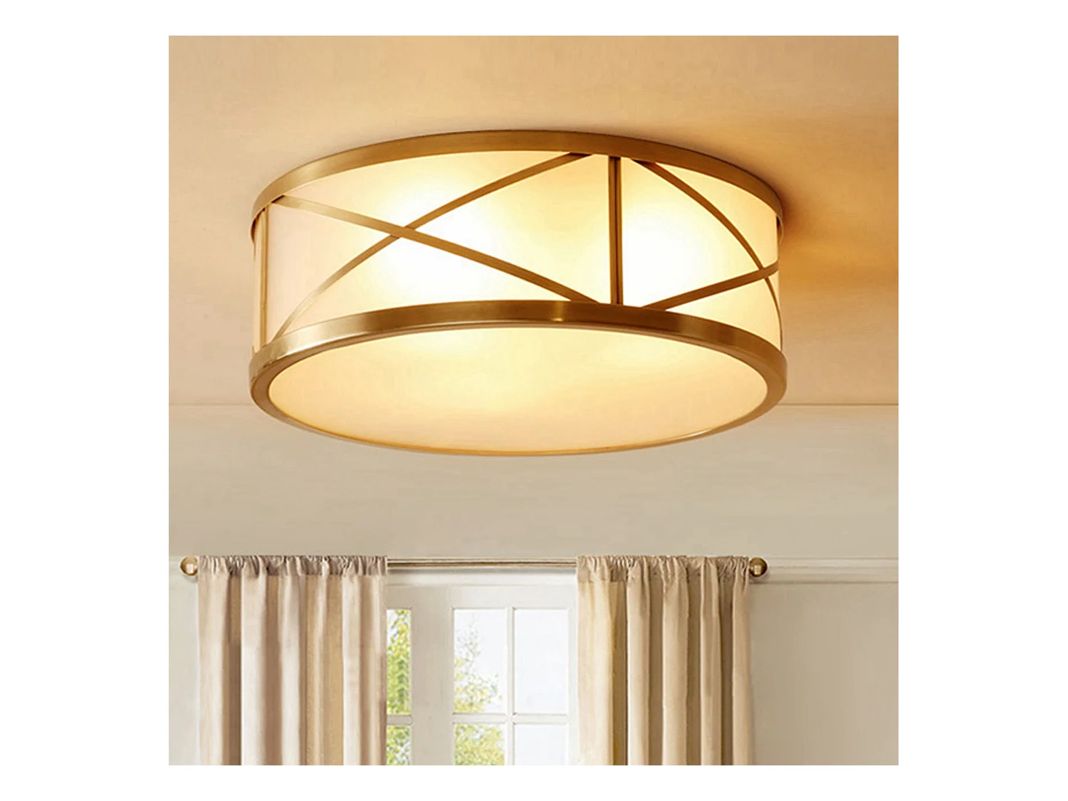 Deckenleuchte Toolight App1241-C Round 45Cm Gold