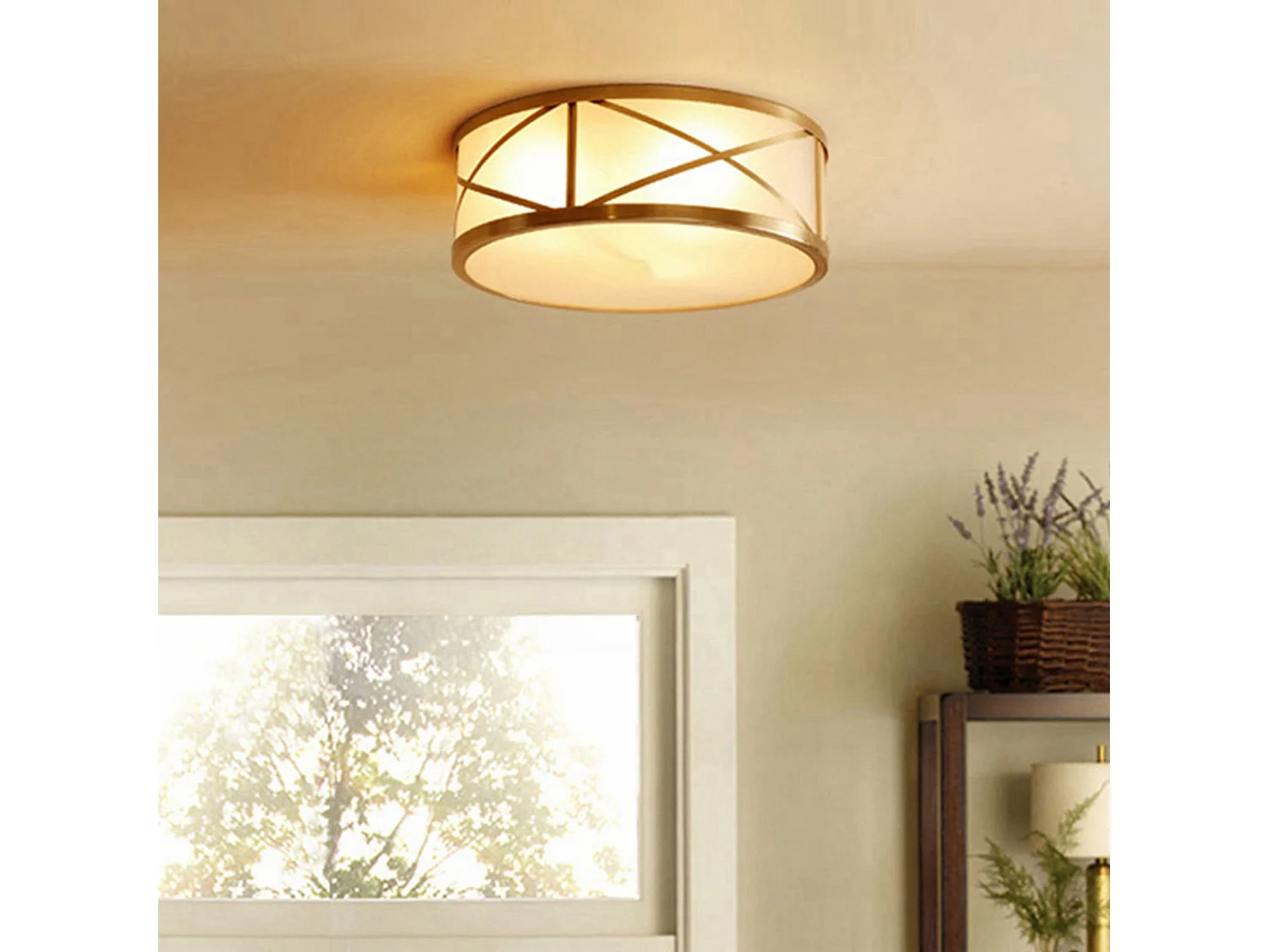 Lampe Toolight App1241-C Round 45Cm Gold