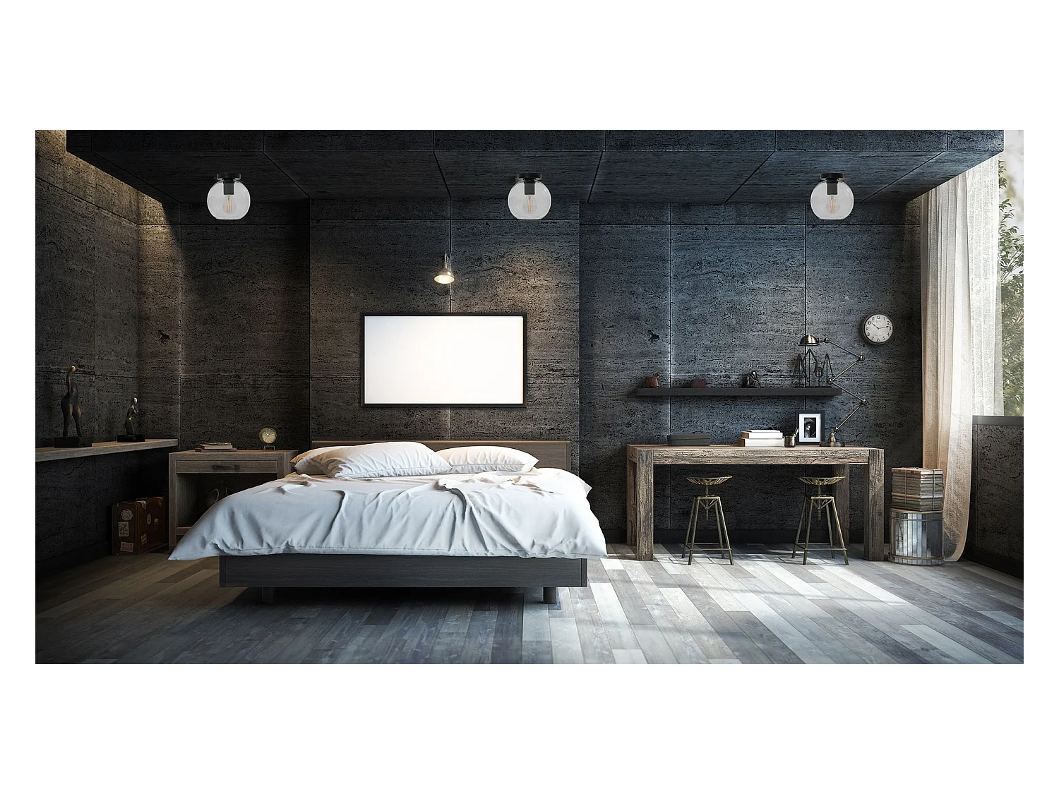 Lampe Toolight App1174-1W Black